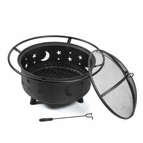 Outdoor Fire Pit BBQ | Portable Patio Heater & Grill