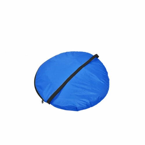 WIMINIS pop-up tent folded flat inside its circular black carry bag.