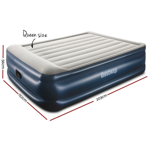 Queen Air Mattress with Built-in Electric Pump | Inflates in 5 Mins