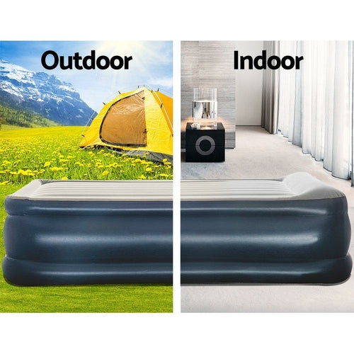 Queen Air Mattress with Built-in Electric Pump | Inflates in 5 Mins