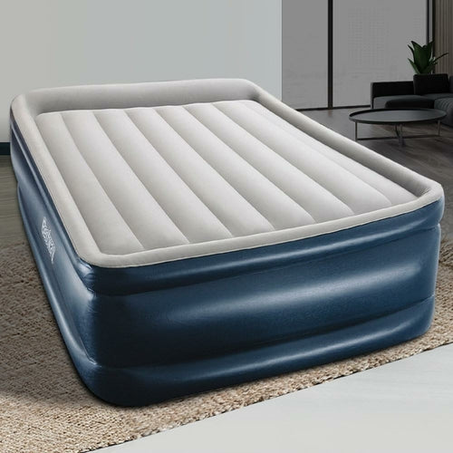 Queen Air Mattress with Built-in Electric Pump | Inflates in 5 Mins
