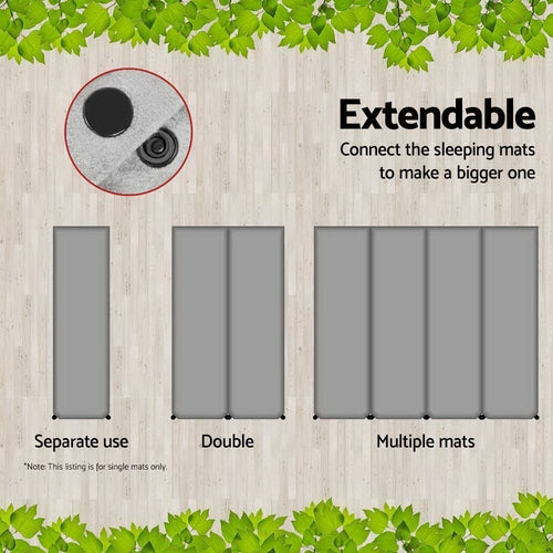 Self-Inflating Mattress - 10cm Thick Single Camping Mat