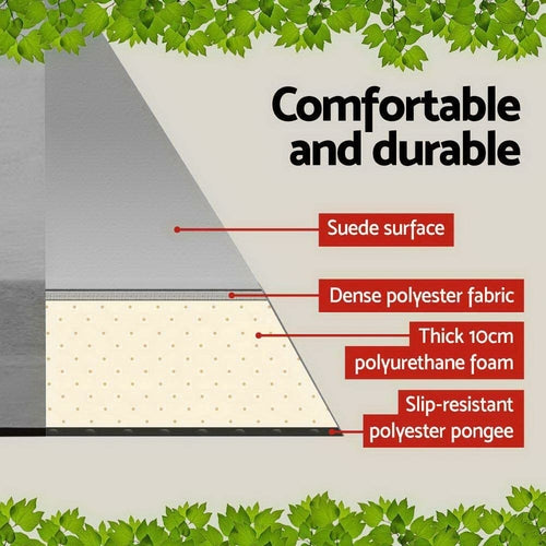 Double Self-Inflating Mattress - 10cm Thick Camping Mat