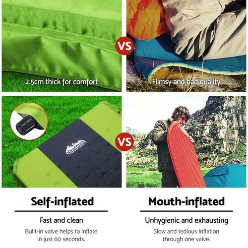 Lightweight Self-Inflating Mat | 2.5cm Hiking Pad
