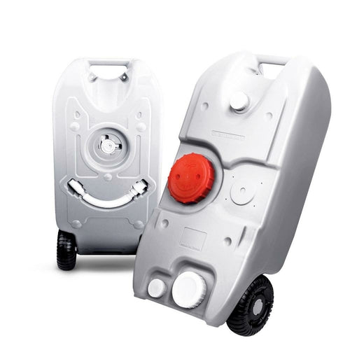 Weisshorn 40L Portable Wheel Water Tank Camping Caravan Storage Blue