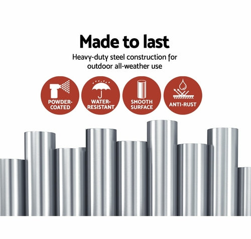 Portable Steel Fire Pit BBQ | Folding Patio Heater