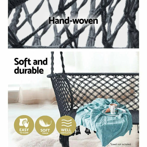 Double Hammock Chair | 2-Person Indoor/Outdoor Swing