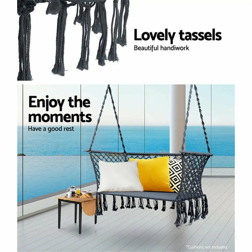 Double Hammock Chair | 2-Person Indoor/Outdoor Swing