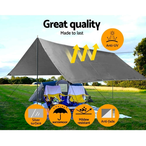 Heavy Duty Poly Tarp (3.6x4.8m) | 180gsm Waterproof Cover