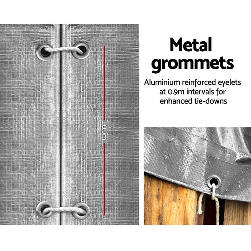 Heavy Duty Poly Tarp (3.6x4.8m) | 180gsm Waterproof Cover