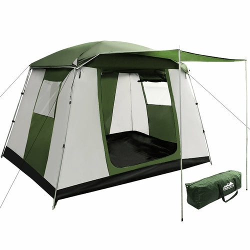 6-Person Family Tent | Waterproof Cabin Tent with Stand-Up Height