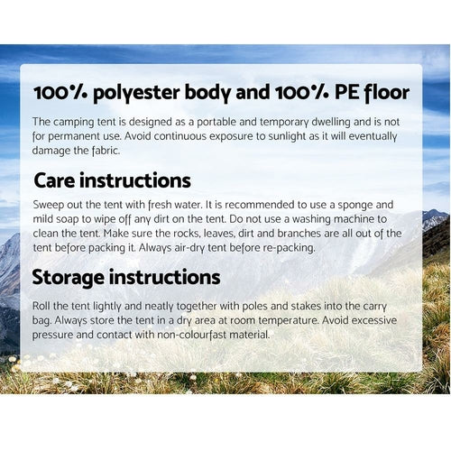 4-Person Instant Up Tent | High Headroom Dome