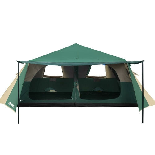 8-Person Instant Up Tent | 2-Room Cabin with Stand-Up Height