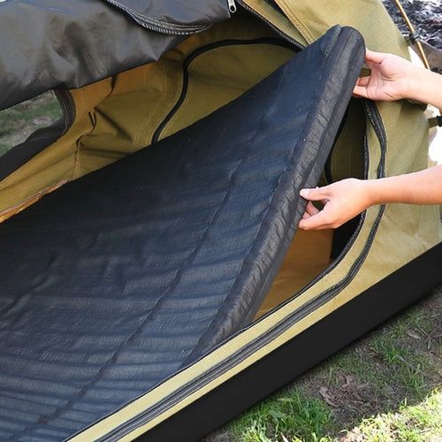 King Plus Single Canvas Swag | Heavy-Duty Dome Tent