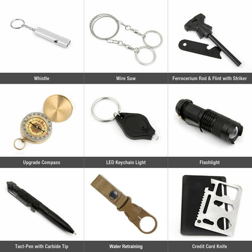 14-in-1 Emergency Survival Kit | Tactical Outdoor Gear & First Aid