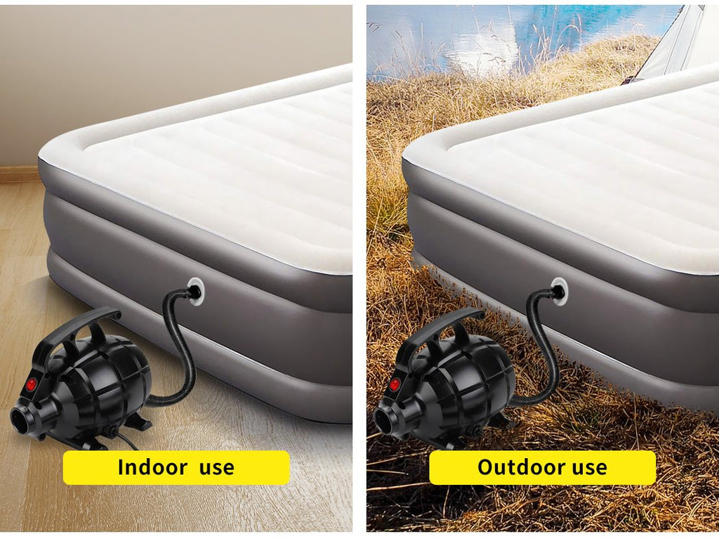 Electric Air Pump Inflatable 240V Air Mattress Camping Track Mat