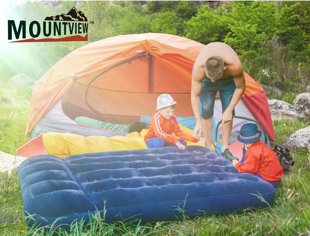 Electric Air Pump Inflatable 240V Air Mattress Camping Track Mat